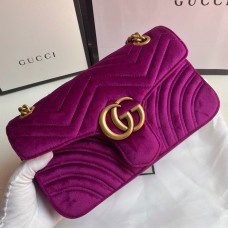 BOLSA GUCCI MATELASSÊ VELUDO MARMONT