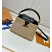 BOLSA LOUIS VUITTON CAPUCINES RAFFIA 