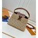 BOLSA LOUIS VUITTON CAPUCINES RAFFIA 