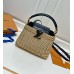 BOLSA LOUIS VUITTON CAPUCINES RAFFIA 