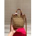 BOLSA VALENTINO GARAVANI ROCKSTUD RÁFIA MINI