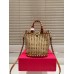 BOLSA VALENTINO GARAVANI ROCKSTUD RÁFIA MINI