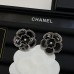 BRINCO CHANEL FLOR PRETA