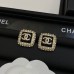 BRINCO CHANEL QUADRADO STRASS