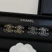 BRINCO CHANEL STRASS PRETO