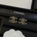 BRINCO CHANEL STRASS PRETO